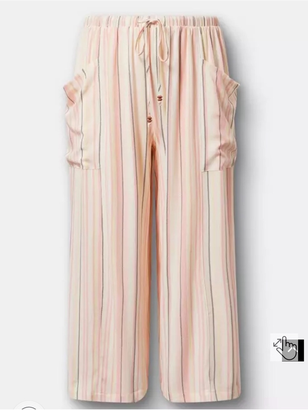 Torrid High Rise wide leg gauze pants
